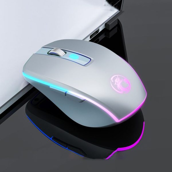 IMICE G903 Bluetooth Dual Mode 6-key Silent Wireless Gaming Mouse (Silver) - Image 2