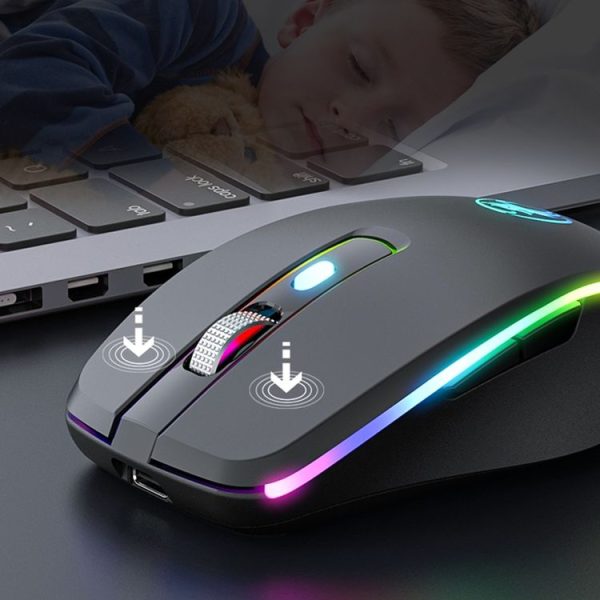 IMICE G903 Bluetooth Dual Mode 6-key Silent Wireless Gaming Mouse (Silver) - Image 4