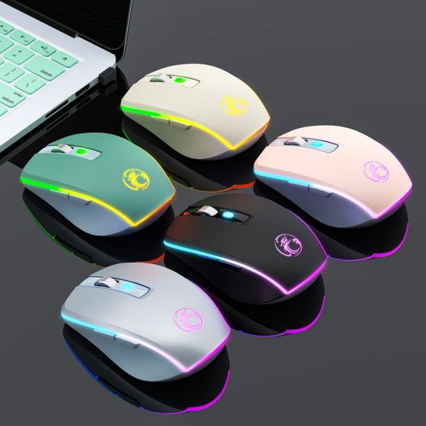IMICE G903 Bluetooth Dual Mode 6-key Silent Wireless Gaming Mouse (Silver) - Image 7