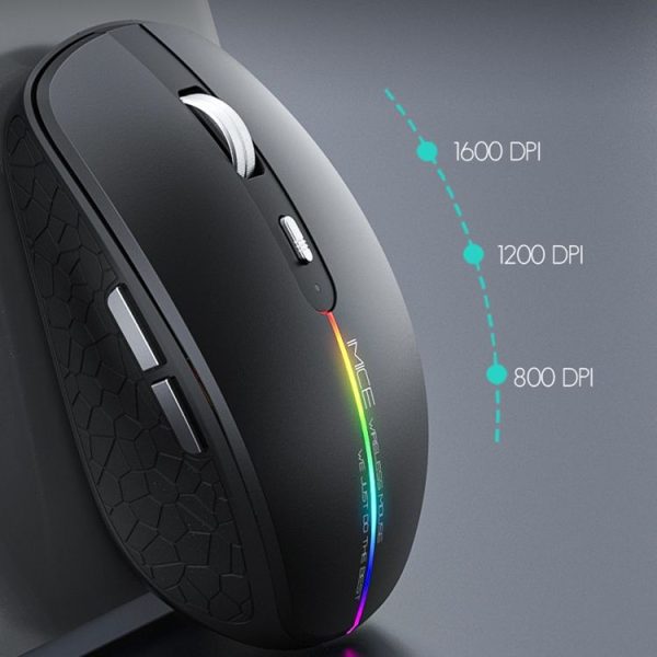 IMICE G904 Dual Mode 6-Key Silent Wireless Gaming Mouse (Black) - Image 6