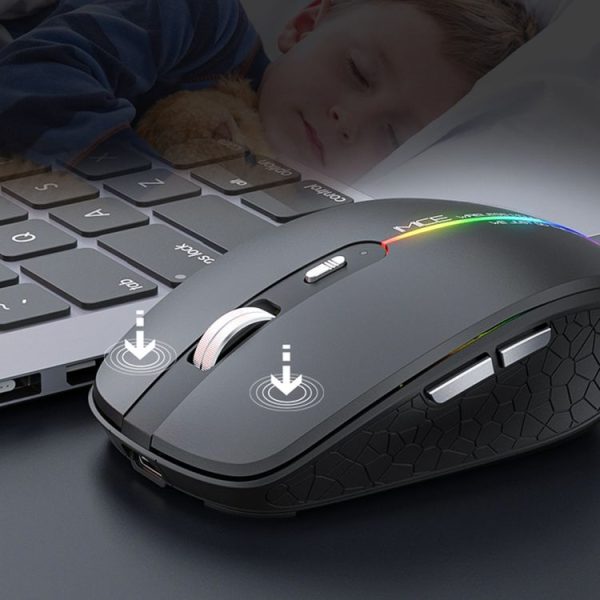 IMICE G904 Dual Mode 6-Key Silent Wireless Gaming Mouse (Black) - Image 7