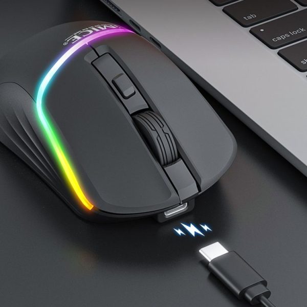 IMICE G902 Bluetooth Dual Mode 6-Key Silent Wireless Gaming Mouse (Black) - Image 6
