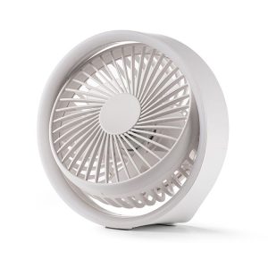 N601 180 Degree Rotating Type-C Desktop Fan with LED Ambience Light (White)