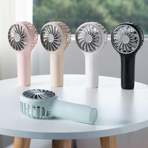 N605 Handheld Type-C Charging Portable Small Fan (Apricot) - Image 8