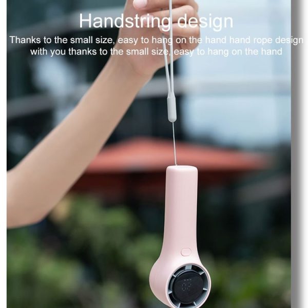 N606 Pro HD Digital Display Mini Handheld Fan (Green) - Image 6