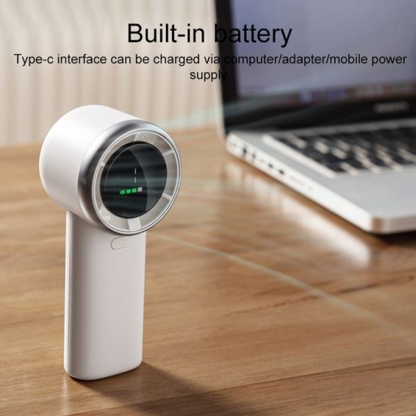 N603 HD Digital Display Handheld Turbine Fan (Black) - Image 2