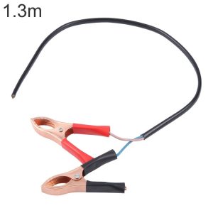 Car Crocodile Clip Charging Connection Cable, Cable Length: 1.3m