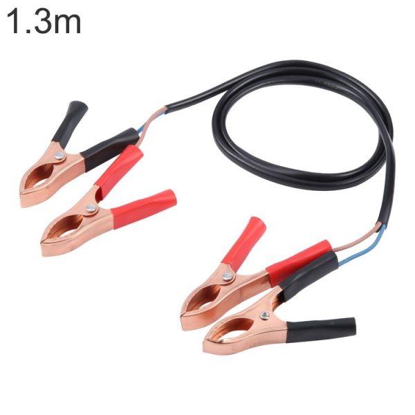 Car Dual Crocodile Clip Charging Connection Cable, Cable Length: 1.3m