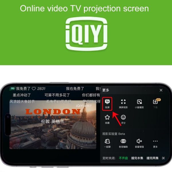 Measy A30 4K HD HDMI Phone Wireless Screen Projector For PC / TV / Phone - Image 8