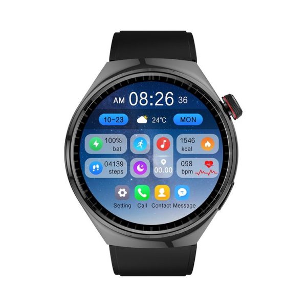 LEMFO LF38 1.6 inch IPS Screen Silicone Strap Smart Watch Supports Blood Oxygen Monitoring (Black) - Image 2