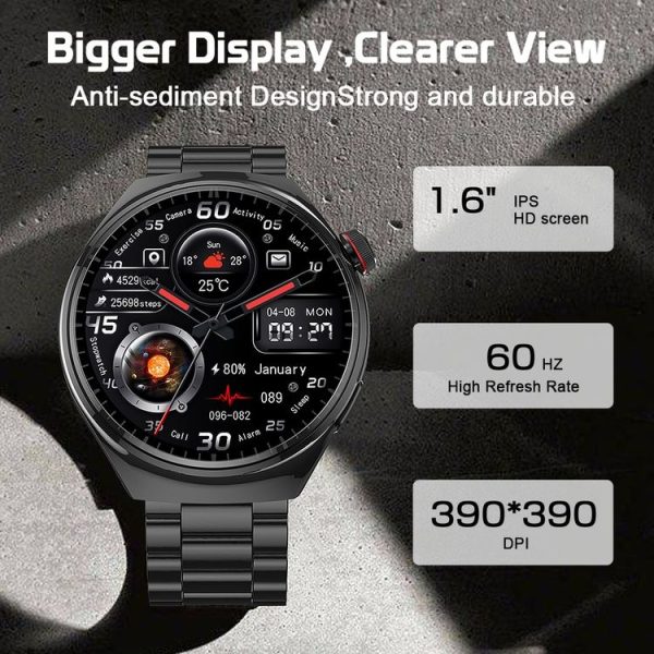 LEMFO LF38 1.6 inch IPS Screen Silicone Strap Smart Watch Supports Blood Oxygen Monitoring (Black) - Image 4
