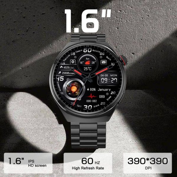LEMFO LF38 1.6 inch IPS Screen Silicone Strap Smart Watch Supports Blood Oxygen Monitoring (Black) - Image 6