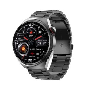 LEMFO LF38 1.6 inch IPS Screen Steel Strap Smart Watch Supports Blood Oxygen Monitoring (Black)