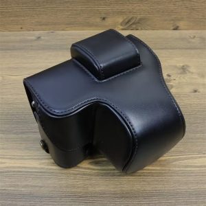 FUJIFILM X-S20 Full Body Leather Camera Case Bag with Strap (Black)