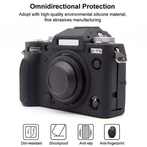 FUJIFILM X-T5 Soft Silicone Protective Case (Black) - Image 2