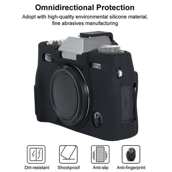 FUJIFILM X-T30 II Soft Silicone Protective Case (Black) - Image 3
