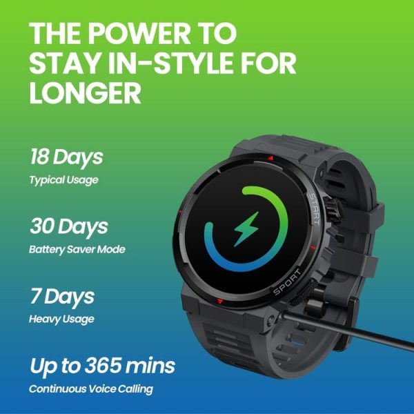 Zeblaze Ares 3 Plus 1.43 inch Fitness & Wellness Smart Watch Supports 24H Health Monitoring (Flame Red) - Image 11