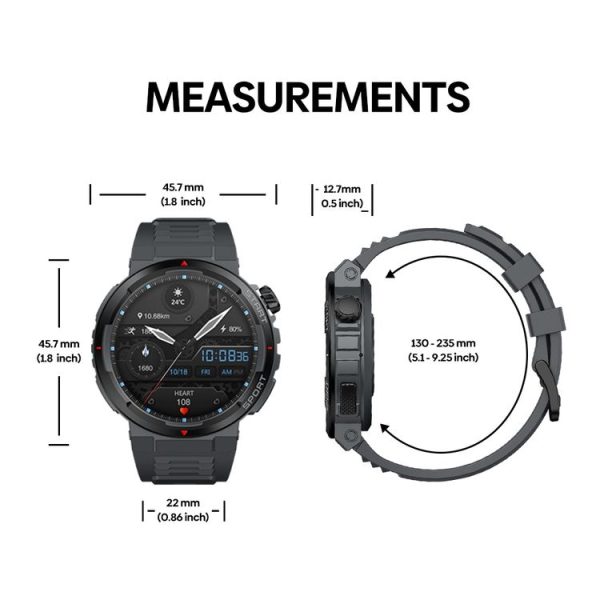 Zeblaze Ares 3 Plus 1.43 inch Fitness & Wellness Smart Watch Supports 24H Health Monitoring (Flame Red) - Image 14