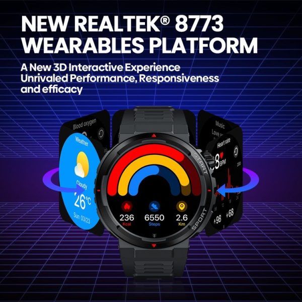Zeblaze Ares 3 Plus 1.43 inch Fitness & Wellness Smart Watch Supports 24H Health Monitoring (Flame Red) - Image 7