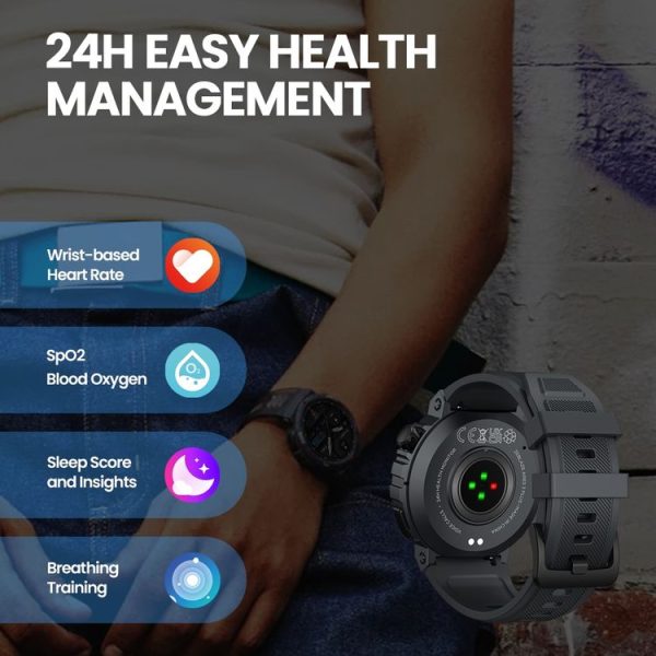 Zeblaze Ares 3 Plus 1.43 inch Fitness & Wellness Smart Watch Supports 24H Health Monitoring (Flame Red) - Image 8