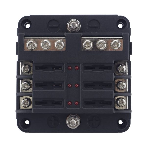 6 Way Fuse Block with 24pcs Fuses and 12pcs Terminals - Image 3