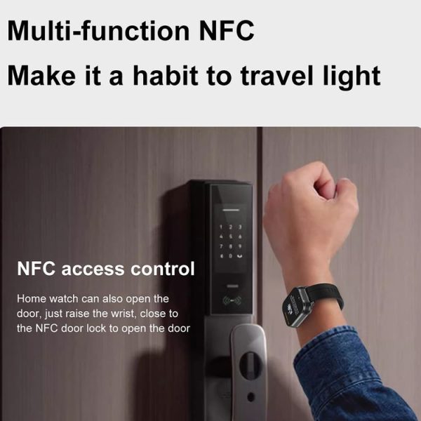D8 Pro 2.01 inch 2 in 1 Bluetooth Earphone Steel Strap Smart Watch, Support NFC with Cover (Black) - Image 13