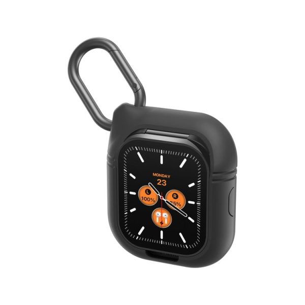 D8 Pro 2.01 inch 2 in 1 Bluetooth Earphone Steel Strap Smart Watch, Support NFC with Cover (Black) - Image 4