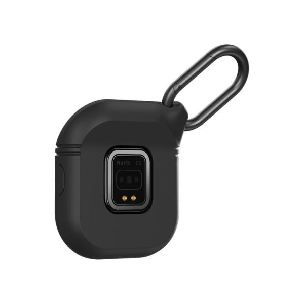 D8 Pro 2.01 inch 2 in 1 Bluetooth Earphone Steel Strap Smart Watch, Support NFC with Cover (Black) - Image 5