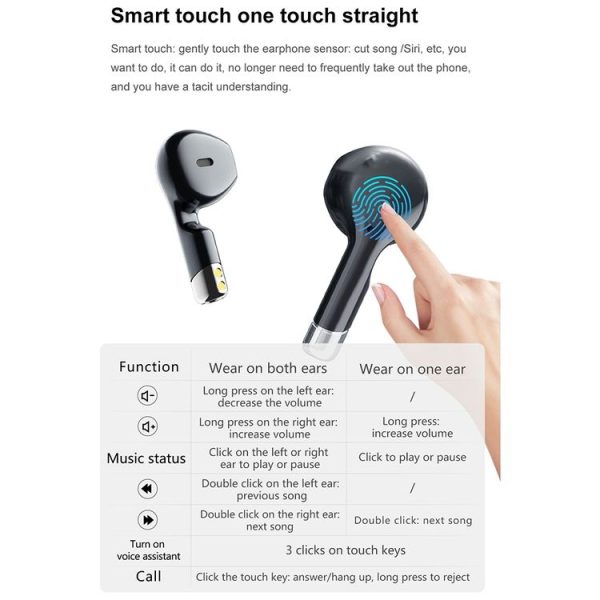 D8 Pro 2.01 inch 2 in 1 Bluetooth Earphone Steel Strap Smart Watch, Support NFC with Cover (Black) - Image 9