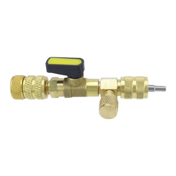 32pcs / Set T6 Air Conditioning Valve Core Remover Installer Tool with Dual Size SAE 1 / 4 and 5 / 16 Ports (Gold) - Image 3