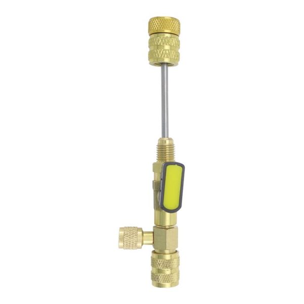 32pcs / Set T6 Air Conditioning Valve Core Remover Installer Tool with Dual Size SAE 1 / 4 and 5 / 16 Ports (Gold) - Image 4