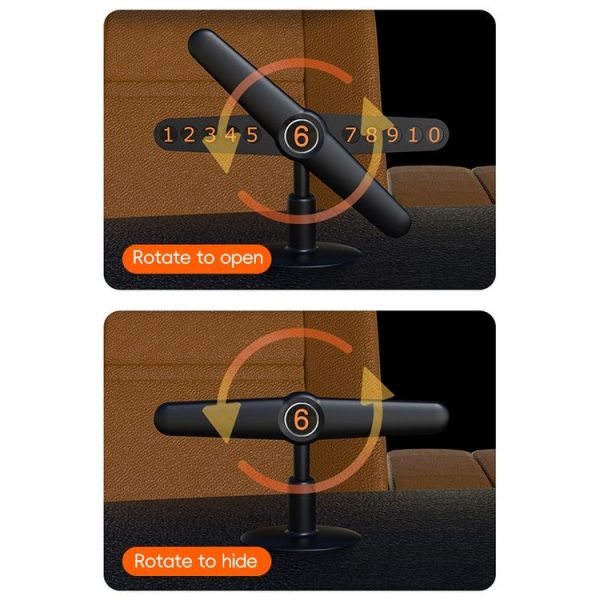 3R-2167 Creative Windmill Rotating Hidden Temporary Car Parking Card (Black) - Image 3