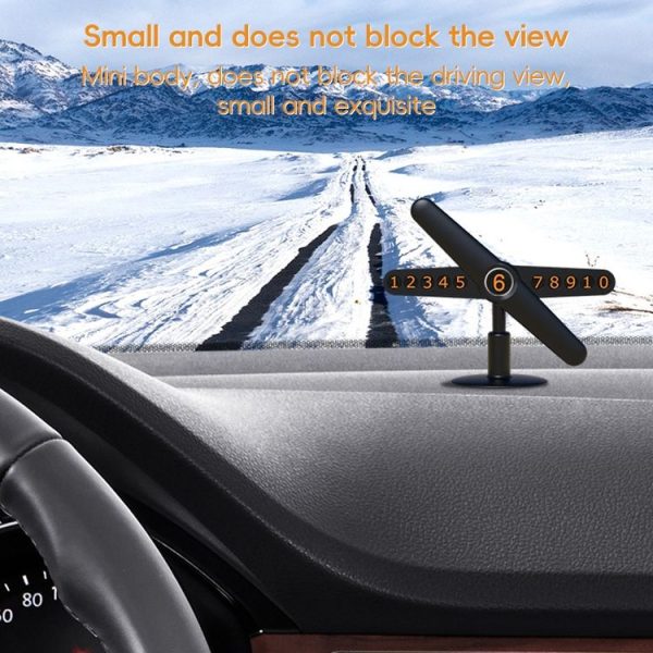 3R-2167 Creative Windmill Rotating Hidden Temporary Car Parking Card (Black) - Image 6
