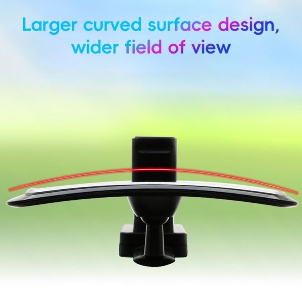 3R-2361 Car Auxiliary Rearview Side Mirror Wide Angle Interior Mirror (Black) - Image 6