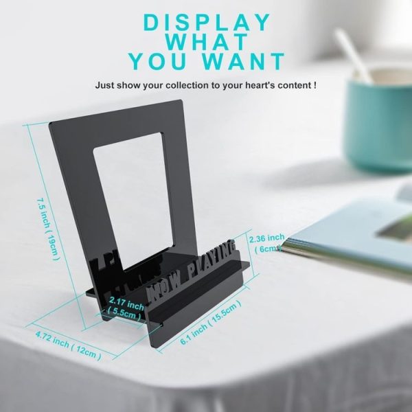 Acrylic Record Book Storage Display Stand (Black) - Image 2