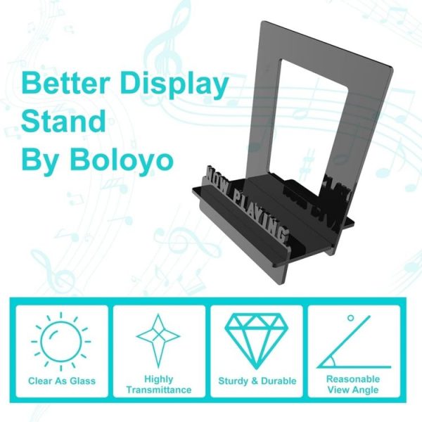 Acrylic Record Book Storage Display Stand (Black) - Image 5