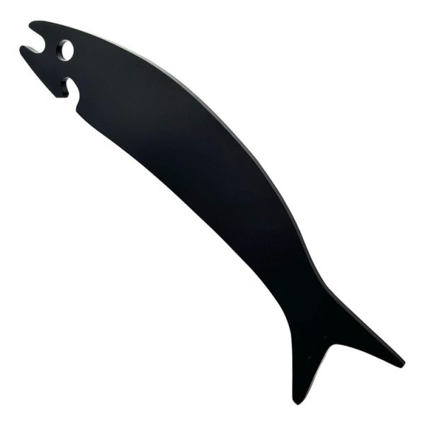 Acrylic Fish Shaped Oven Push Pull Rack Baking Push Pull Tool (Black)