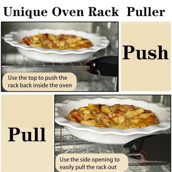 Acrylic Fish Shaped Oven Push Pull Rack Baking Push Pull Tool (Black) - Image 6