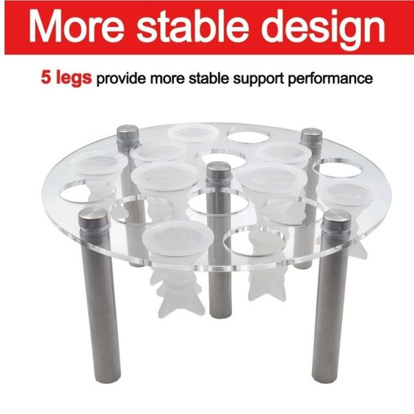 Round Chess Mold Stand Without Silicone Mold (Transparent) - Image 2