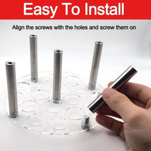 Round Chess Mold Stand Without Silicone Mold (Transparent) - Image 4