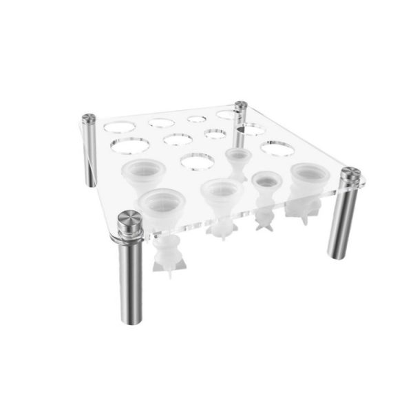Square Chess Mold Stand Without Silicone Mold (Transparent) - Image 2