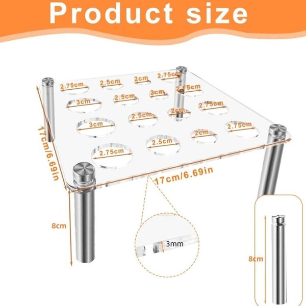 Square Chess Mold Stand Without Silicone Mold (Transparent) - Image 3