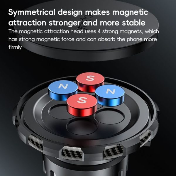 Yesido C212 Car Floating Screen Clip-on Magnetic Phone Holder (Black) - Image 4