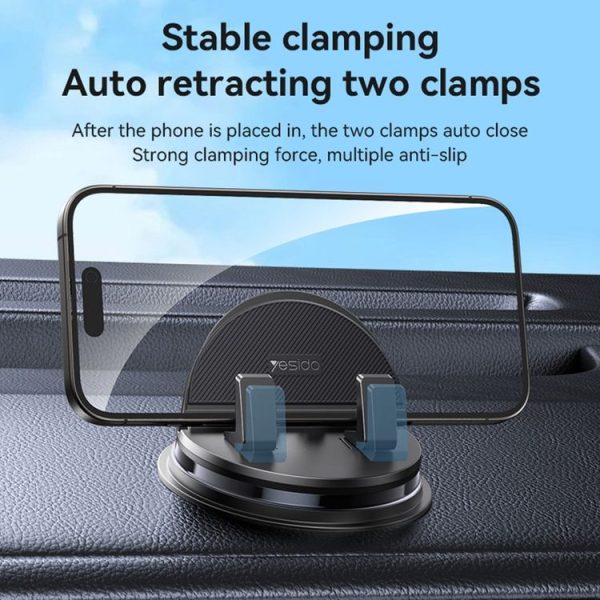 Yesido C268 Car Dashboard 360 Degree Rotating Base Phone Holder (Black) - Image 3