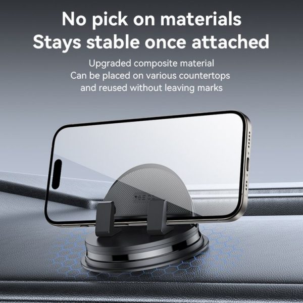 Yesido C268 Car Dashboard 360 Degree Rotating Base Phone Holder (Black) - Image 5