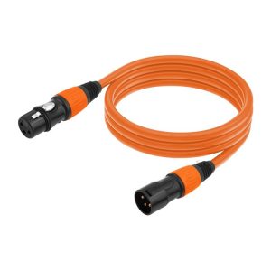 JC1015 XLR 3pin Male to Female Audio Cable, Length: 1m (Orange)