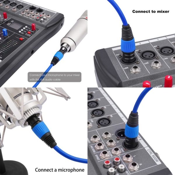 JC1015 XLR 3pin Male to Female Audio Cable, Length: 1m (Orange) - Image 7