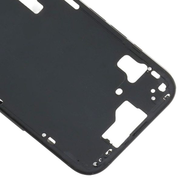 IPhone 15 Middle Frame Bezel Plate with Side Keys + Card Tray, Version: CE EU Version (Black) - Image 4