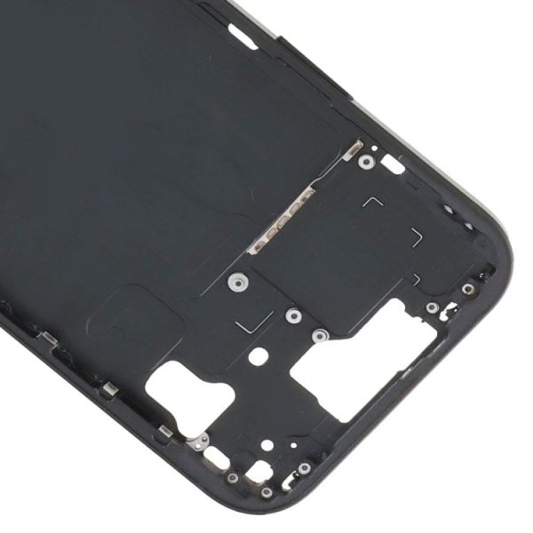 IPhone 15 Middle Frame Bezel Plate with Side Keys + Card Tray, Version: CE EU Version (Black) - Image 5