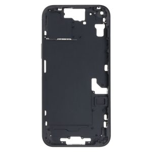 IPhone 15 Plus Middle Frame Bezel Plate with Side Keys + Card Tray, Version: China Version (Black)